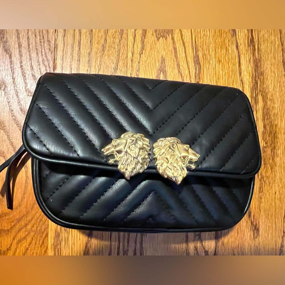 Zara Lion Head Convertible Belt Bag / Crossbody Bag